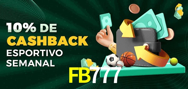 10% de bônus de cashback na FB777